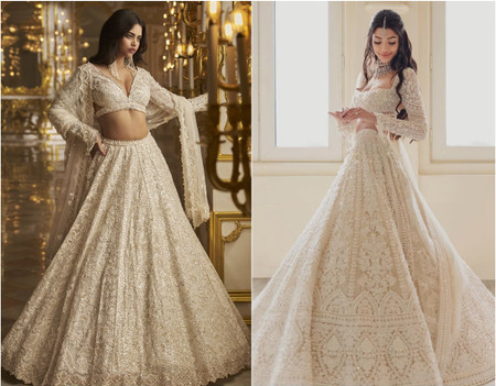 40+ Exquisite White Lehenga Designs For That Spellbinding Look On Your Wedding Day