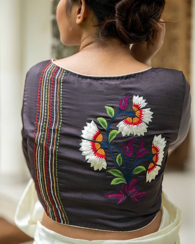 blouse with embroidery