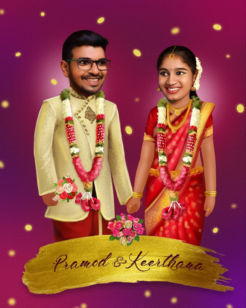 Featured image of post Indian Wedding Caricature Templates : Choose whichever style best suits you or even to turn your indian wedding invitations templates into a social media post, all you have to do is click the magic resize button and in an instant you can.