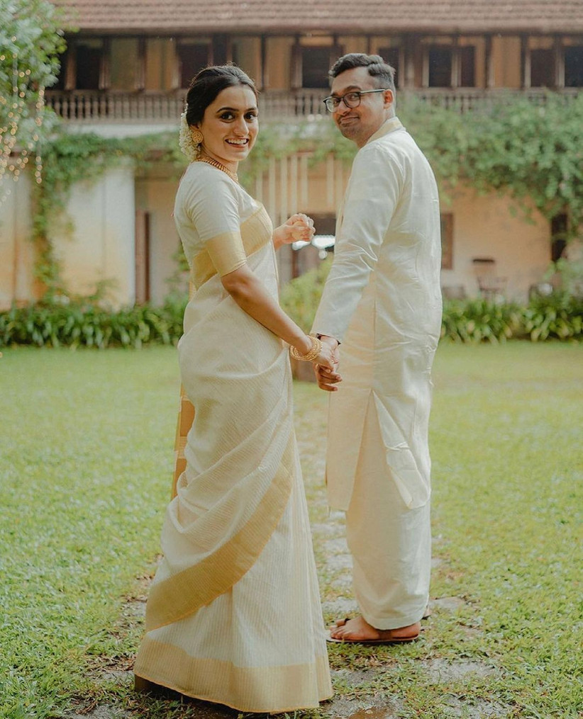 white dress for couple