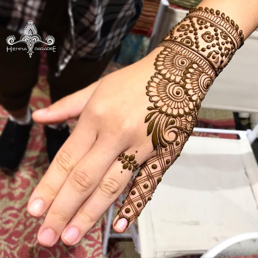 Half Hand Mehndi Designs for the Bride's Girl Gang