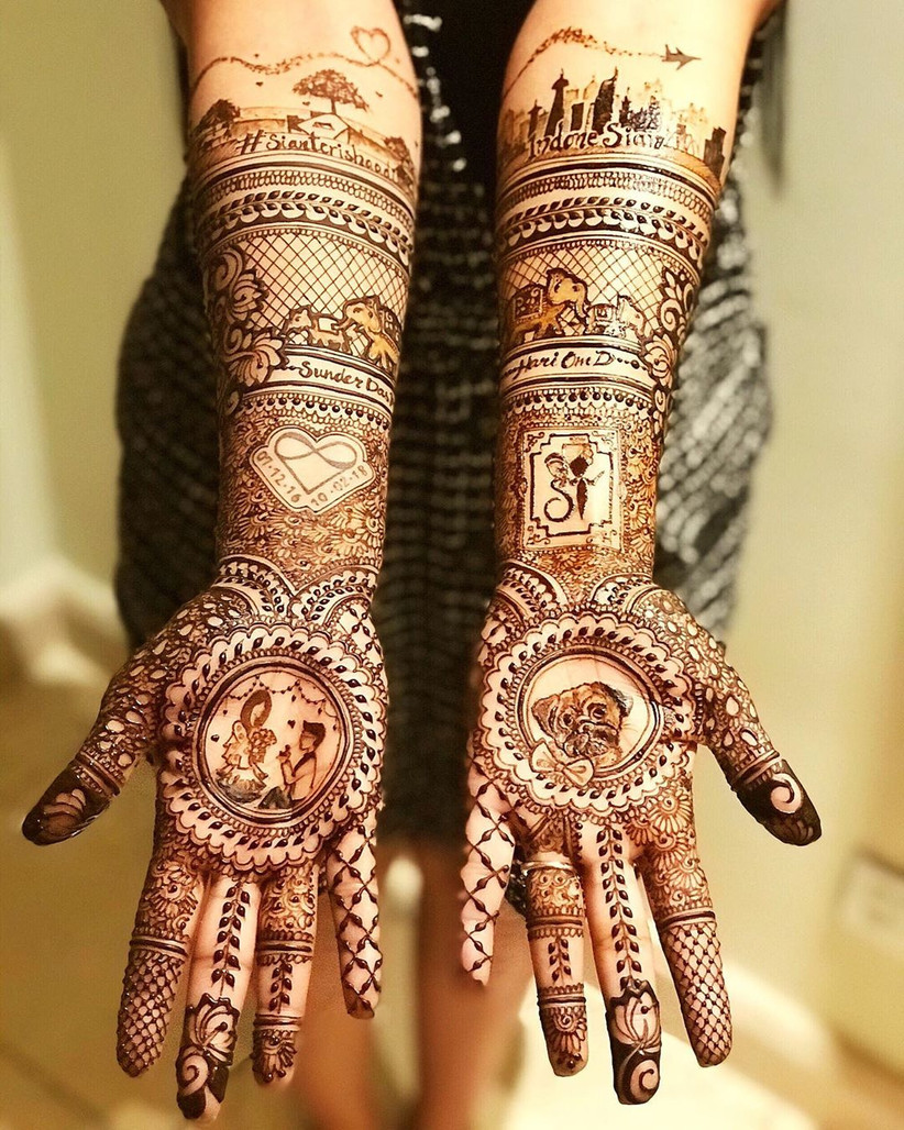 quirky and new mehandi ki design