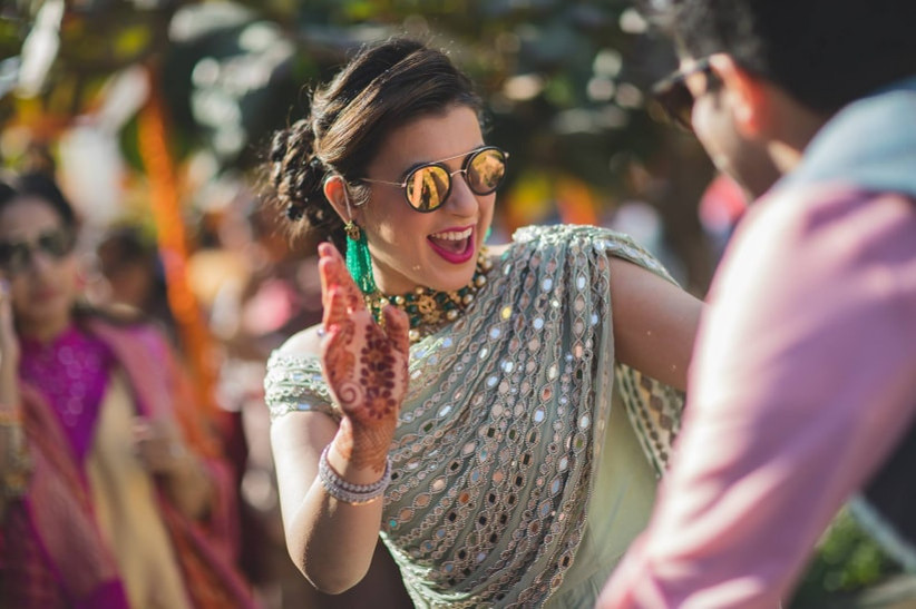 designer sarees for cocktail party