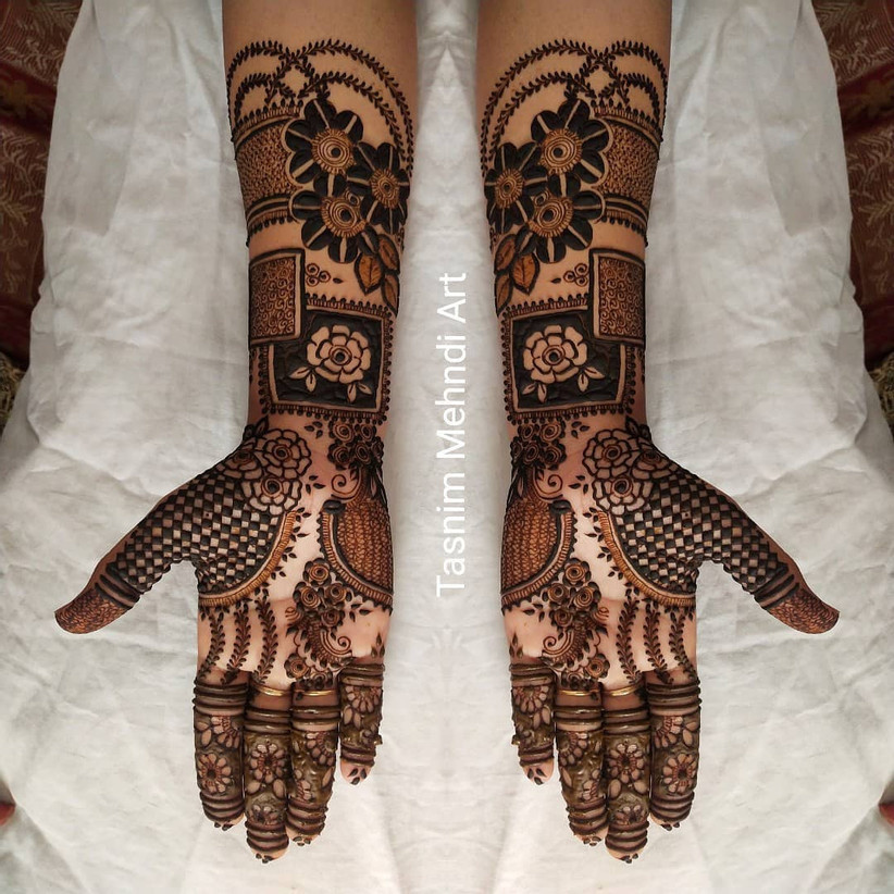 mehandi rose design