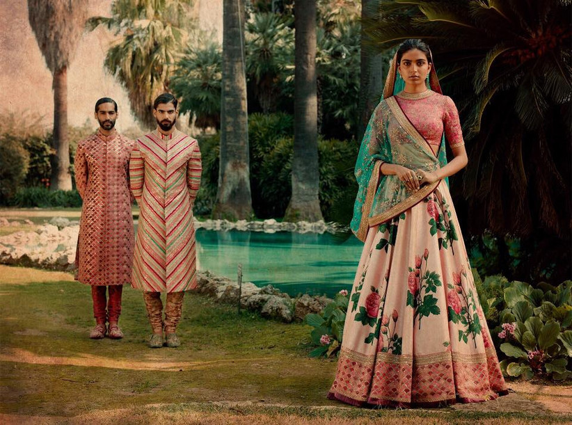sabyasachi floral lehenga price