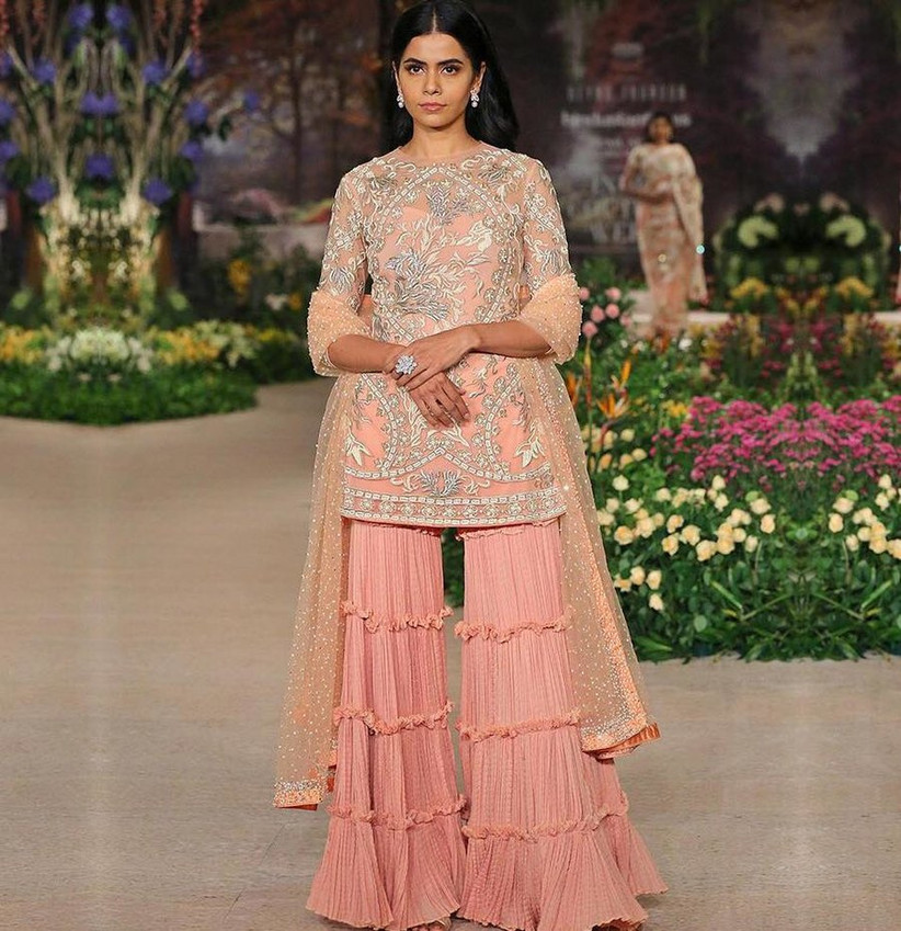 fancy sharara kurti