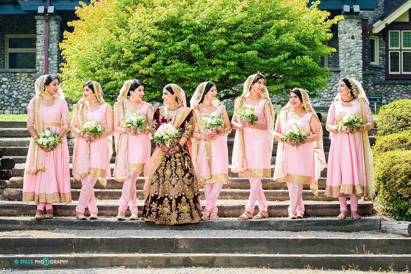 punjabi wedding bridesmaid suits