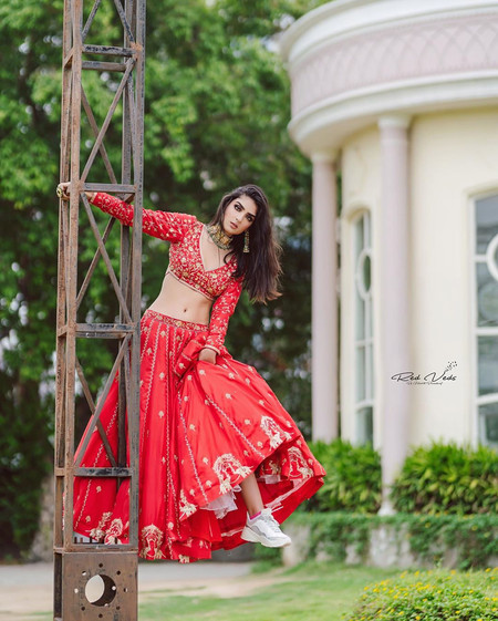 Brides Who Nailed the Quirky Sneakers With Lehenga Look 