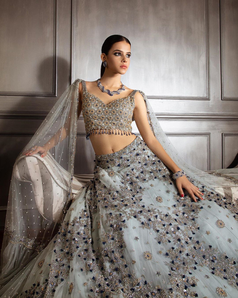 reception lehenga models