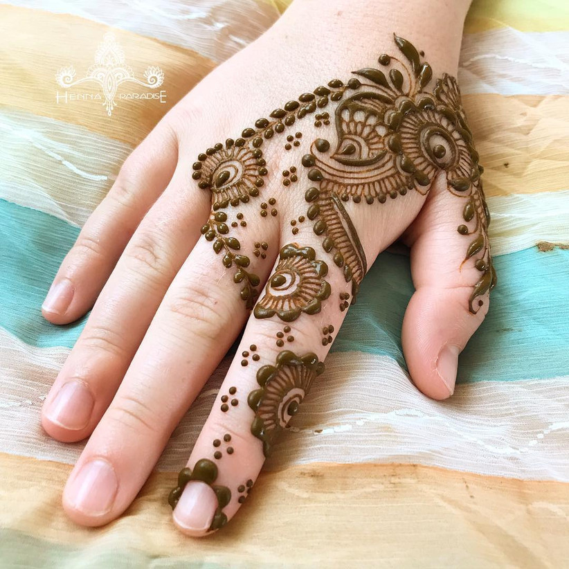Half Hand Mehndi Designs for the Bride's Girl Gang