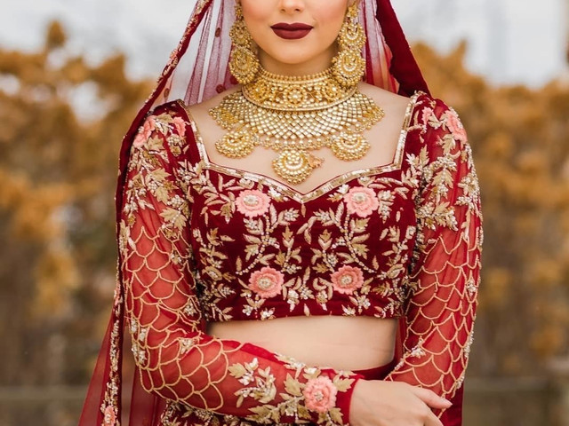 5 Drop-Dead Gorgeous Maroon Bridal Lehenga Designs Every Bride Must ...