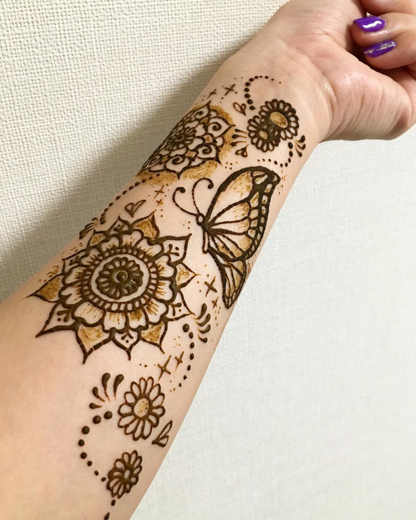 Stunning Butterfly Mehndi Designs To Let Your Titlis 