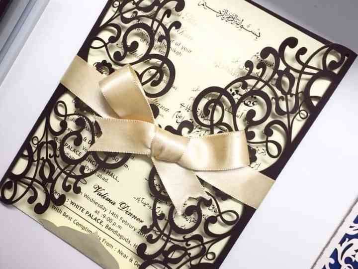 Featured image of post Muslim Wedding Cards Images Add a symphony of beautiful colours to your wedding invites and accentuate the feeling of everlasting love and joy to your nikaah celebrations
