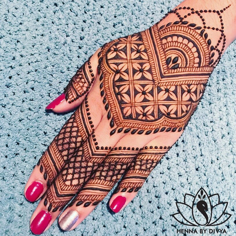 21 Simple Mehndi Design For Left Hand Inspirations For The Bride Squad