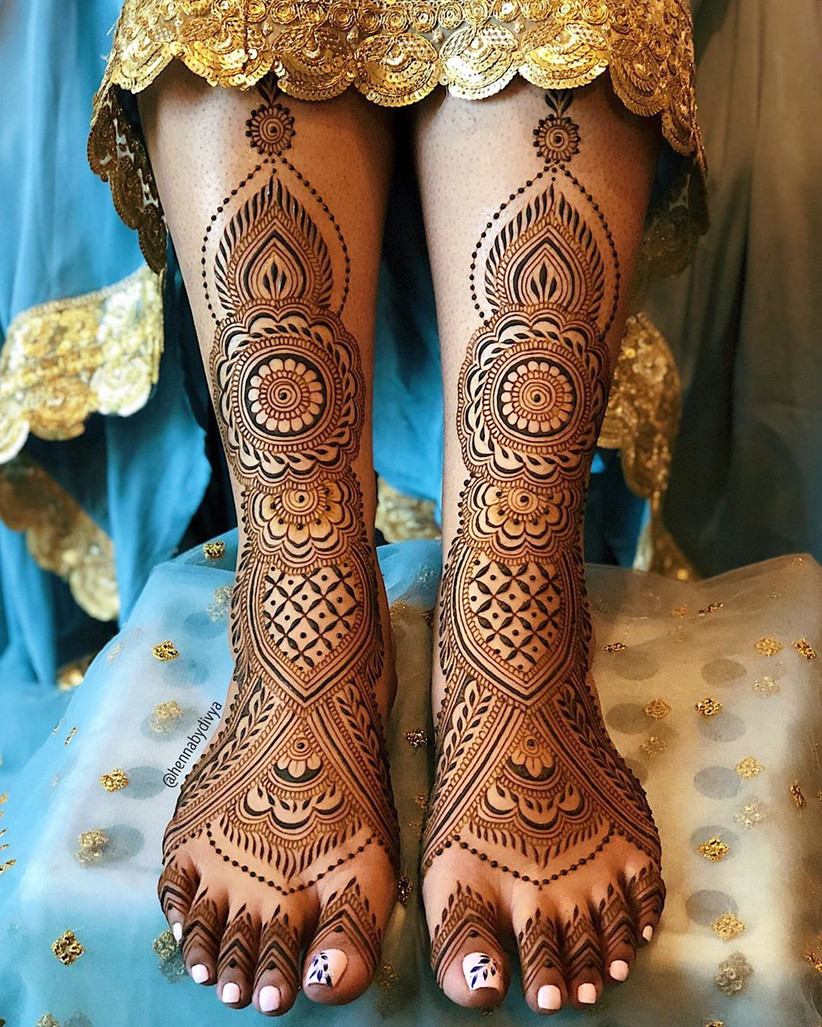 Gladiator Arabic Mehndi For leg by Henna by Divya