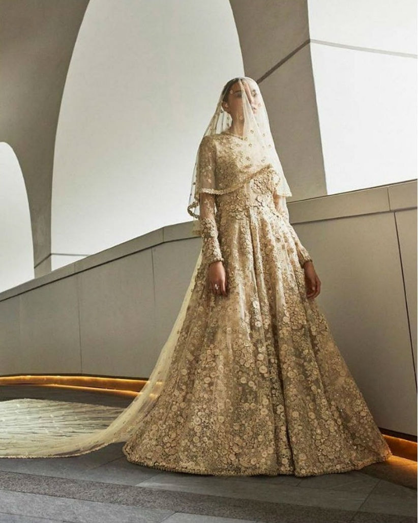 sabyasachi white wedding gown