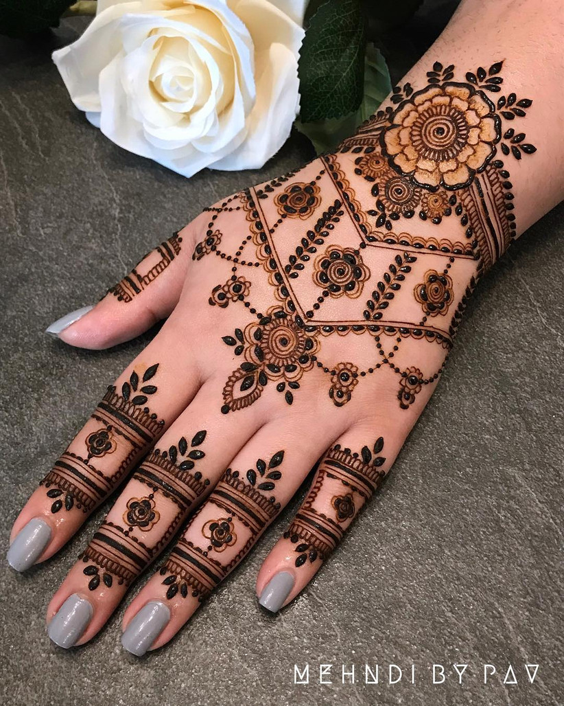 Easy Arabic Mehndi Designs For Left Hand Add That Regal Touch To