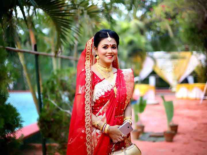 bengali bride saree draping
