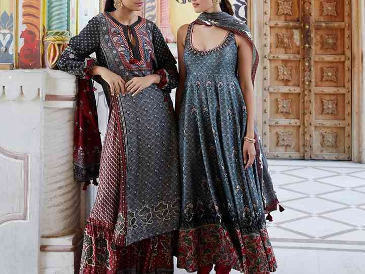 simple ethnic gowns