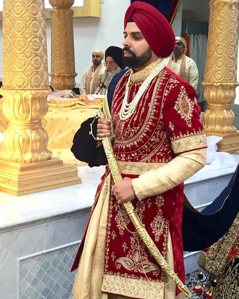 maharaja style wedding dress