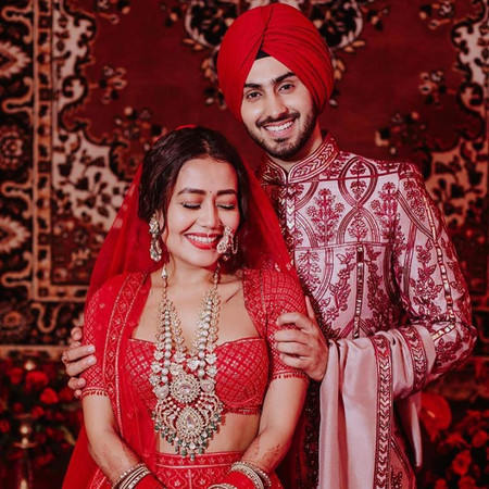 Neha Kakkar Tied the Knot With Singer Beau Rohanpreet in a Breathtaking Red Lehenga