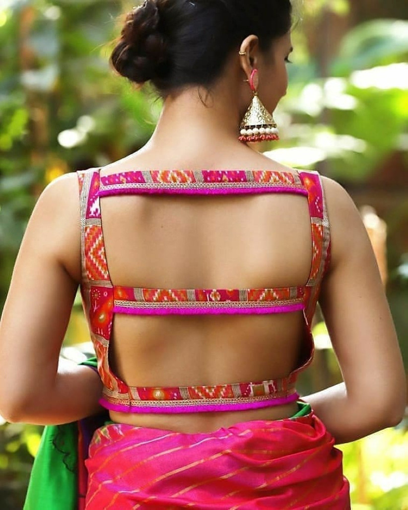 10 Perfect Cotton Saree Blouse Back Neck Designs For The Bride