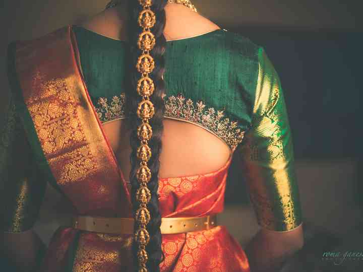 Silk Saree Backside Blouse Design