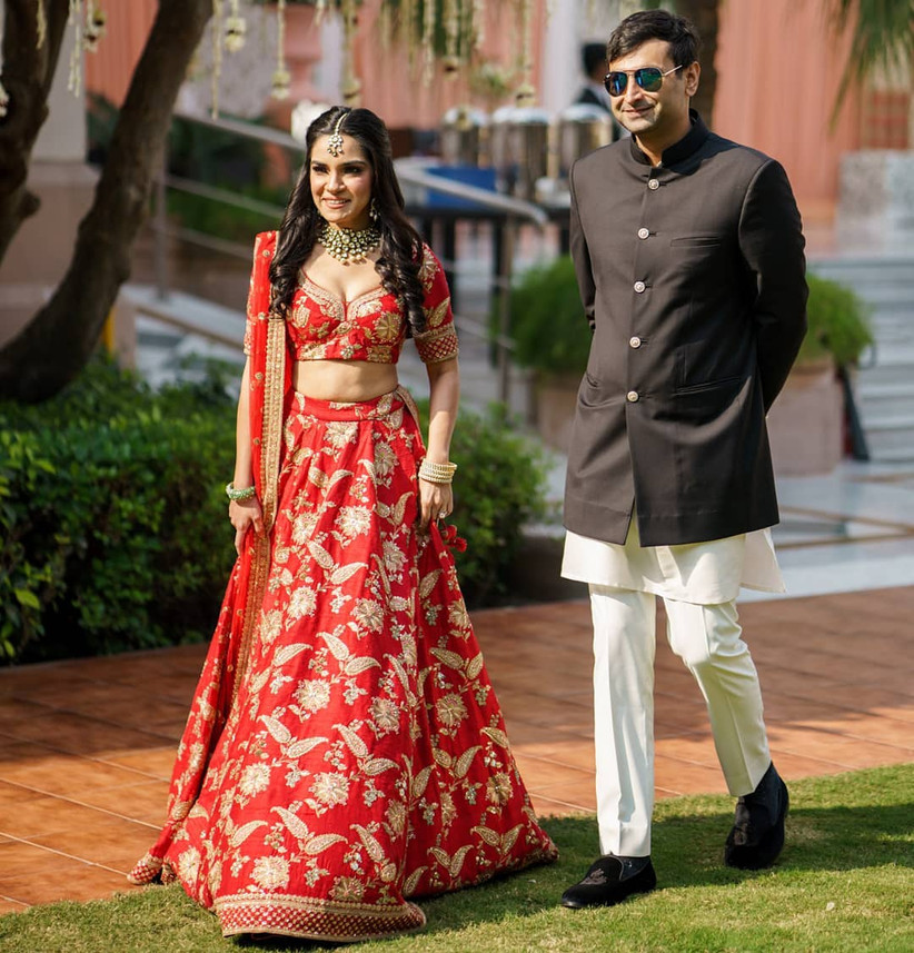 engagement looks for indian bride