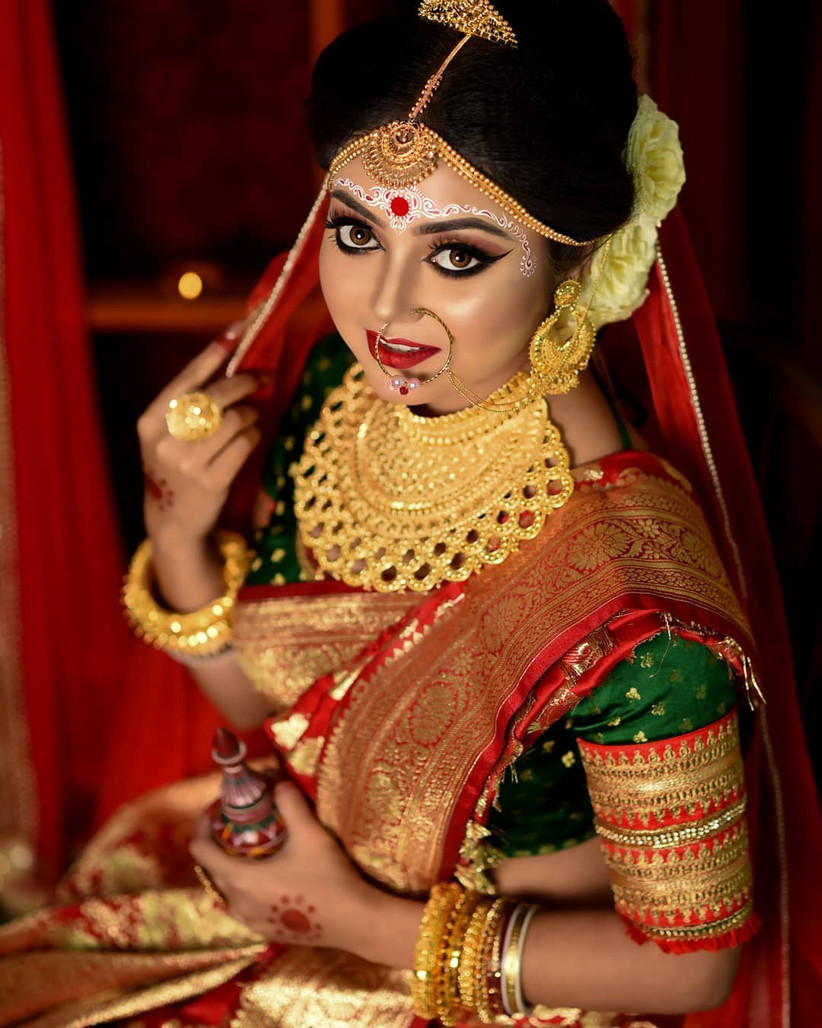 bengali wedding saree style