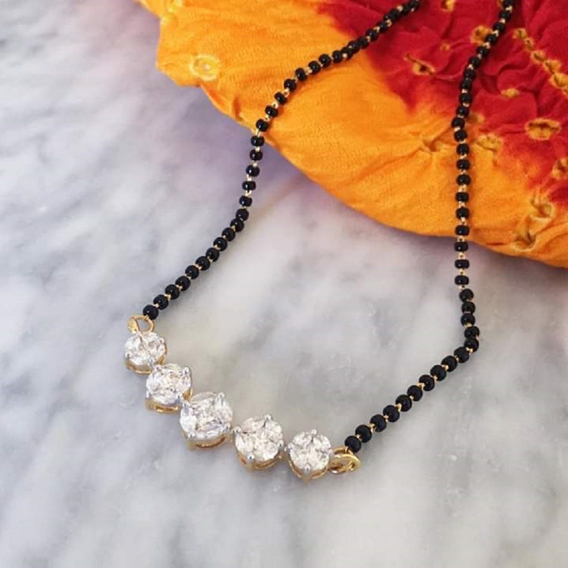 Long Diamond Mangalsutra Designs 2024 www.alhudapk