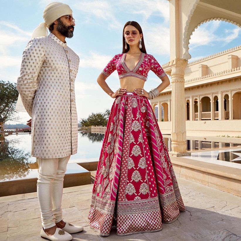peacock lehenga by sabyasachi