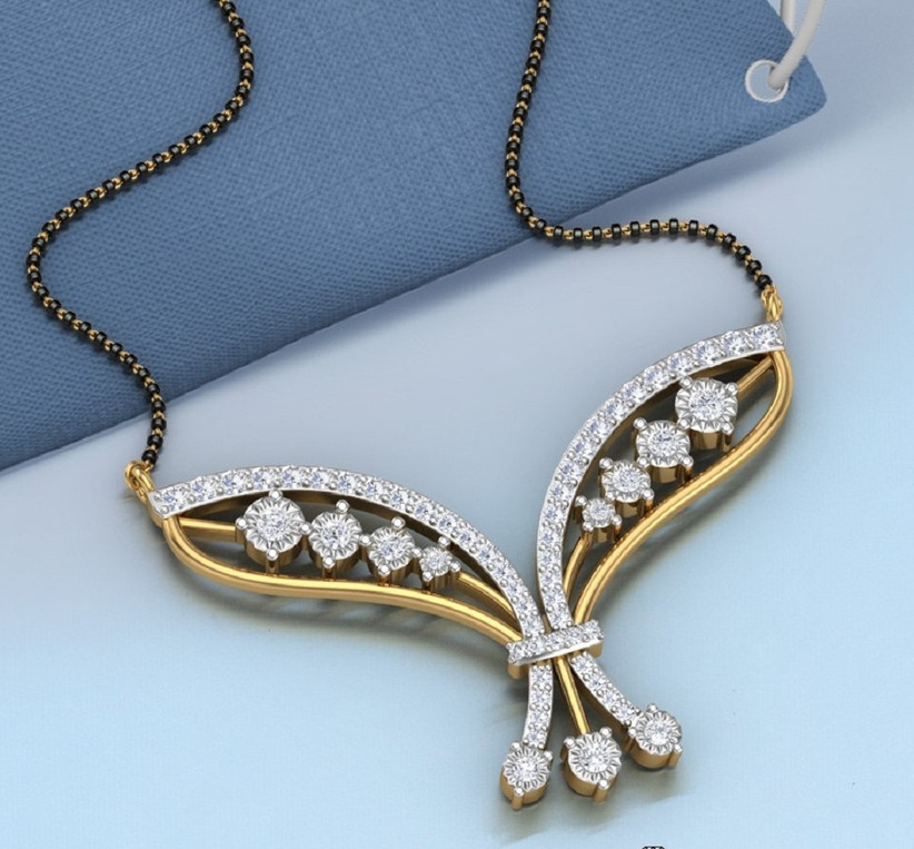 10 Gorgeous Diamond Mangalsutra Designs With Prices For Your D Day Latest diamond mangalsutra designs collection online. 10 gorgeous diamond mangalsutra designs