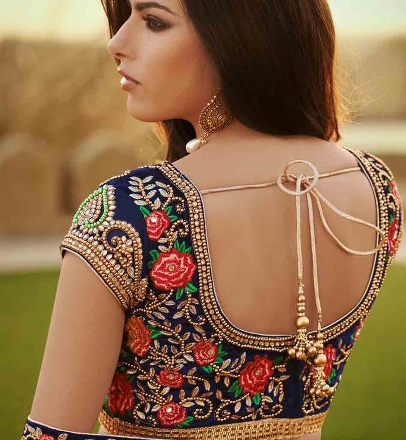 7 Designer Blouse Back Neck Patterns That You Need In Your Bridal Look 4887