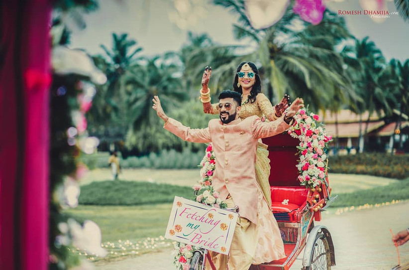 Groom and bride entry 2