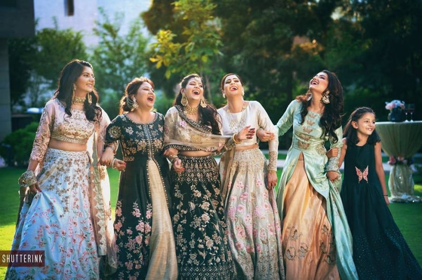 unique lehenga for sisters wedding