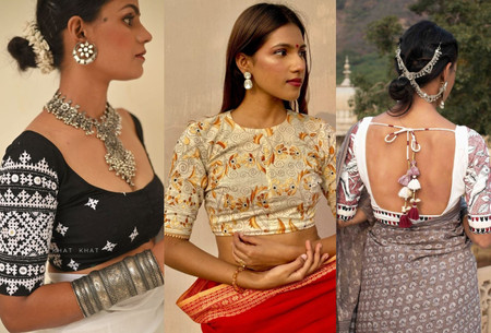 These Cotton Saree Blouse Designs Are the Ultimate Back-to-basics Investment