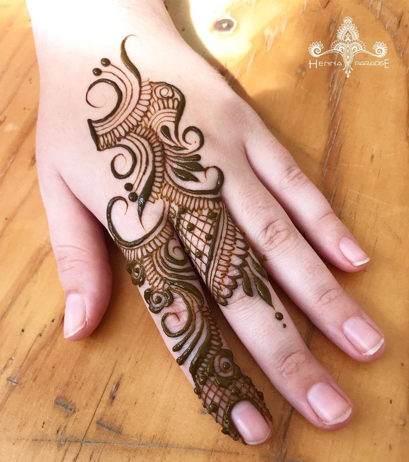 Half Hand Mehndi Designs for the Bride's Girl Gang