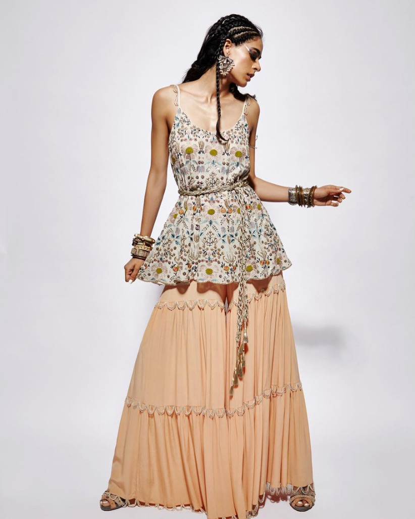 indo western kurta pattern