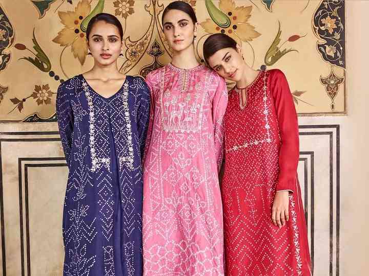 heavy bandhani suits