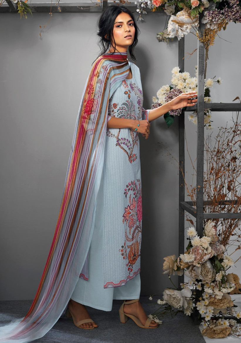 violet long gown