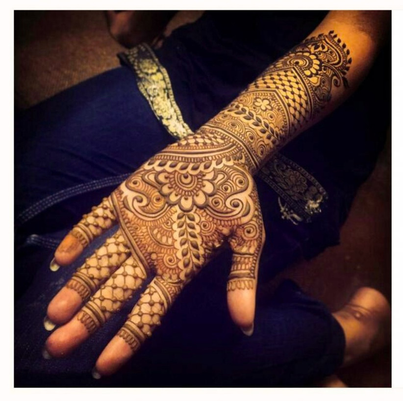 Lattice Arabic Mehndi Design by Mehandi Creations by Manu Bishnoi