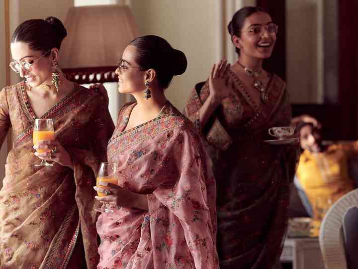 sari wedding guest
