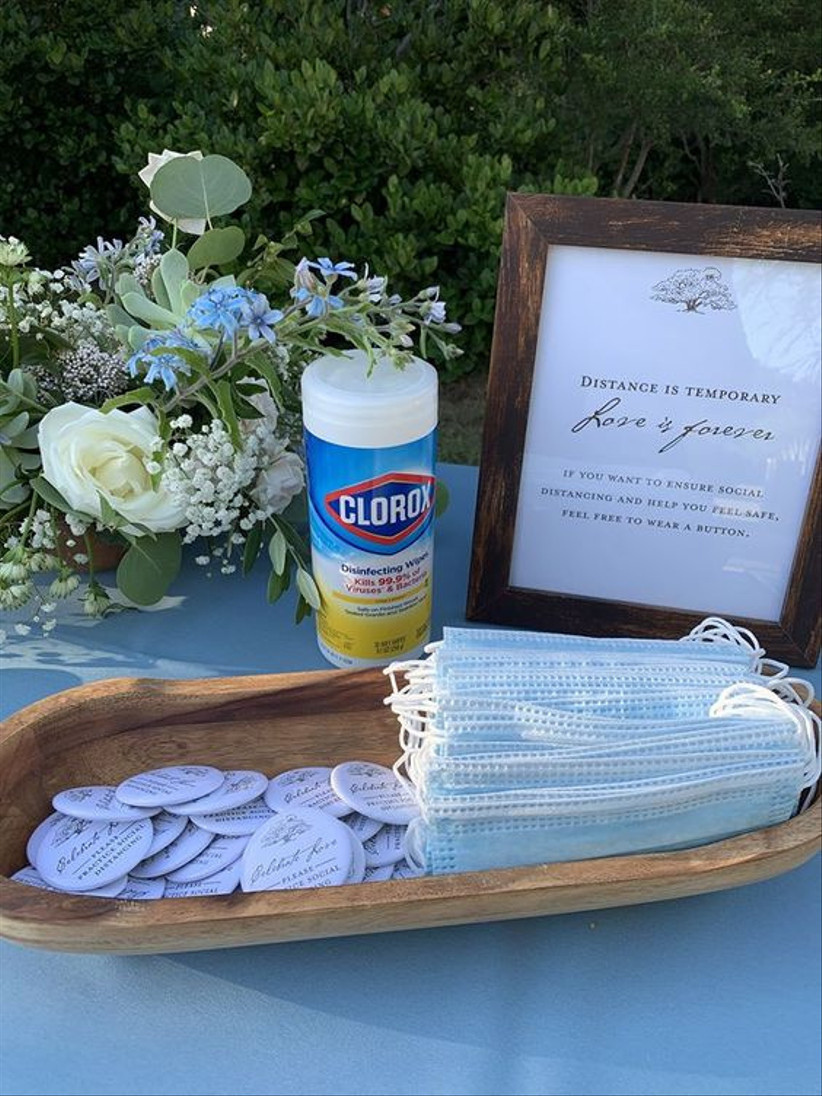 Adorable Sanitiser Station Ideas For An Intimate Wedding