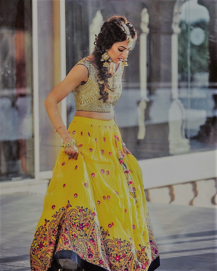indo western lehenga look
