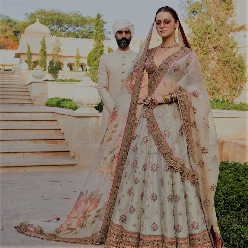 sabyasachi ivory lehenga