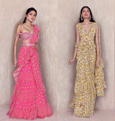 Trending Ruffle Saree Designs for the New Age Bridesmaids