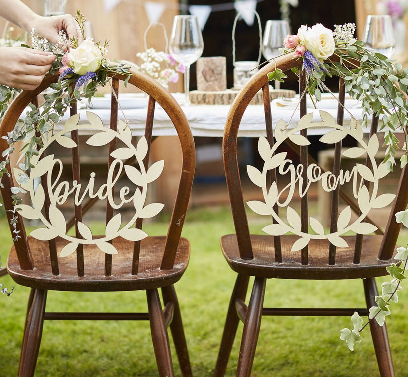 Breathtaking Bride and Groom Chair Decorations for Inspo