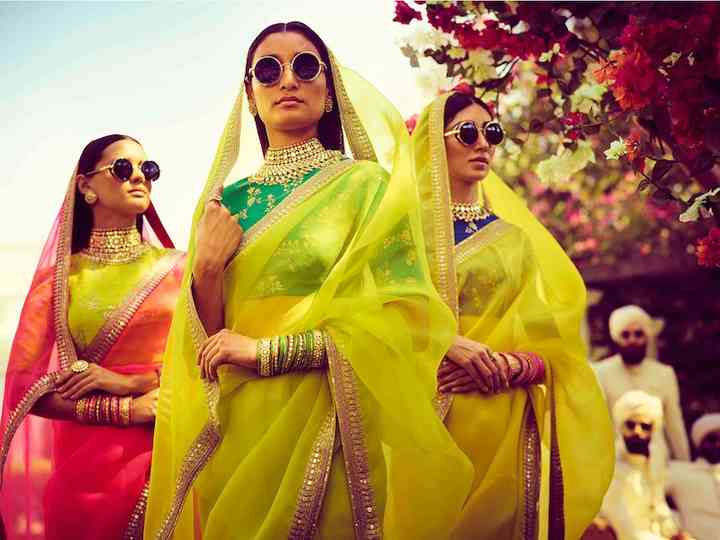 saree look for wedding guest