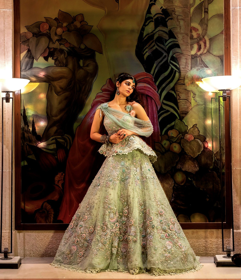 Add a Statement Peplum Blouse to Add Some Flare to Your Lehenga