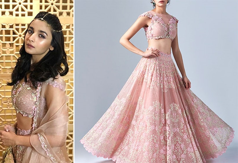 alia bhatt green banarasi lehenga